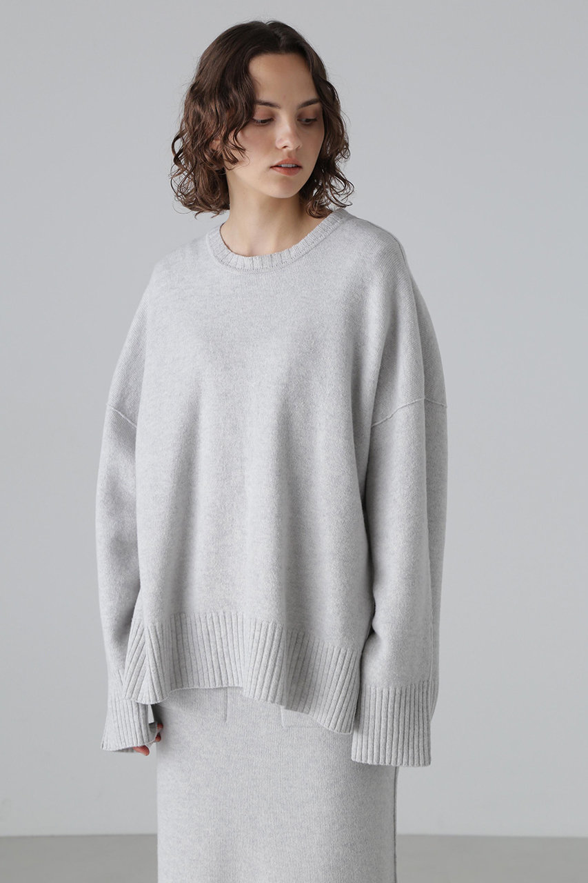 ADORE(アドーア)｜◇パイルニットプルオーバー/グレー の通販