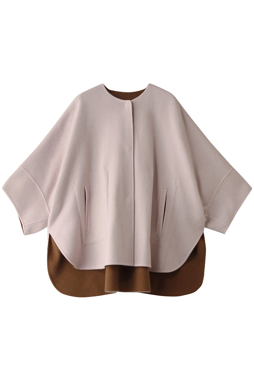 ADORE カシミヤ混2TONEリバーノーカラージャケット (ピンク, 38) アドーア ELLE SHOP ADORE カシミヤ混2TONEリバーノーカラージャケット (ピンク, 38) アドーア ELLE SHOP