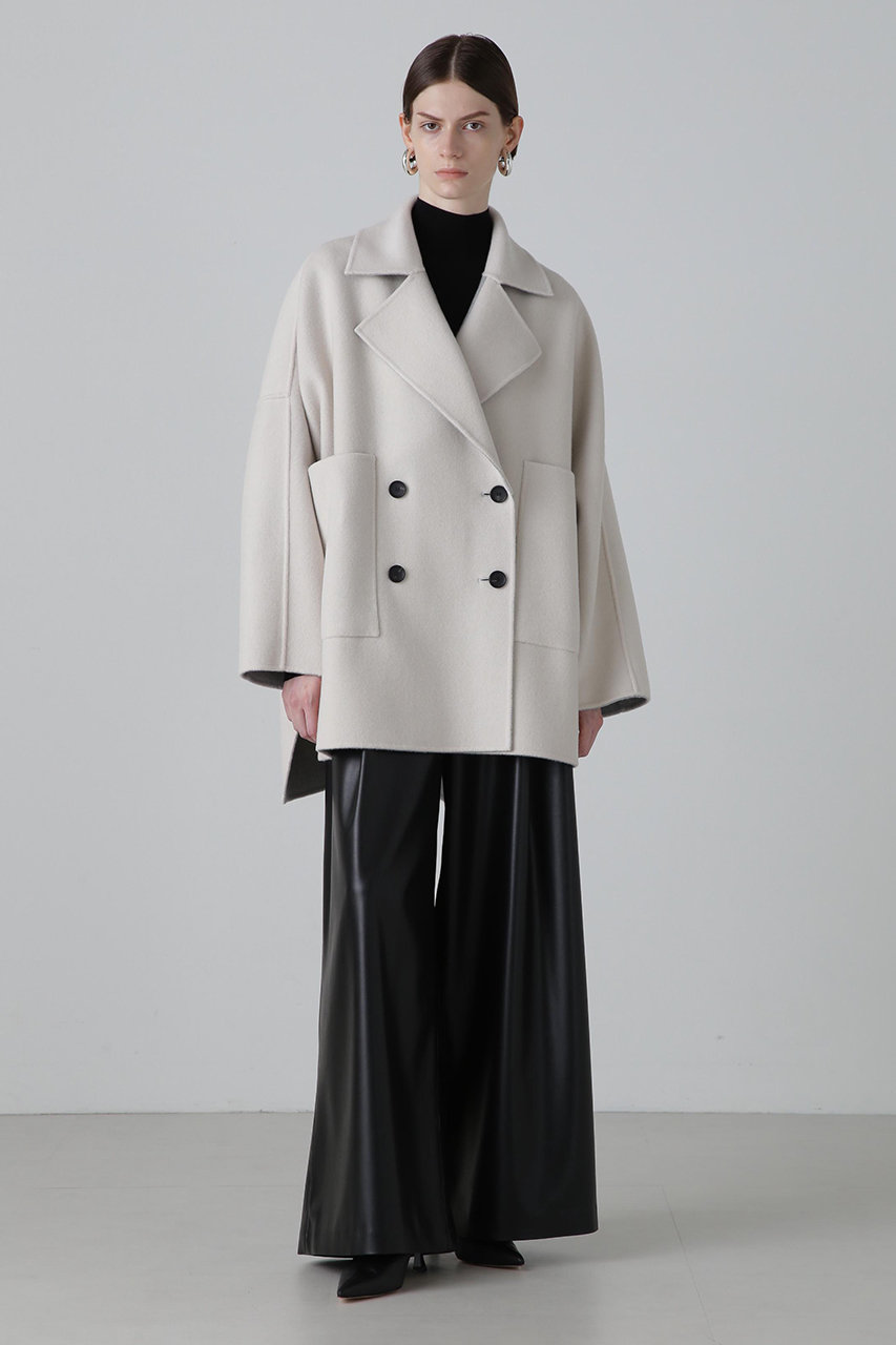 ADORE(アドーア)｜◇カシミヤ混2TONEリバーコート/グレー