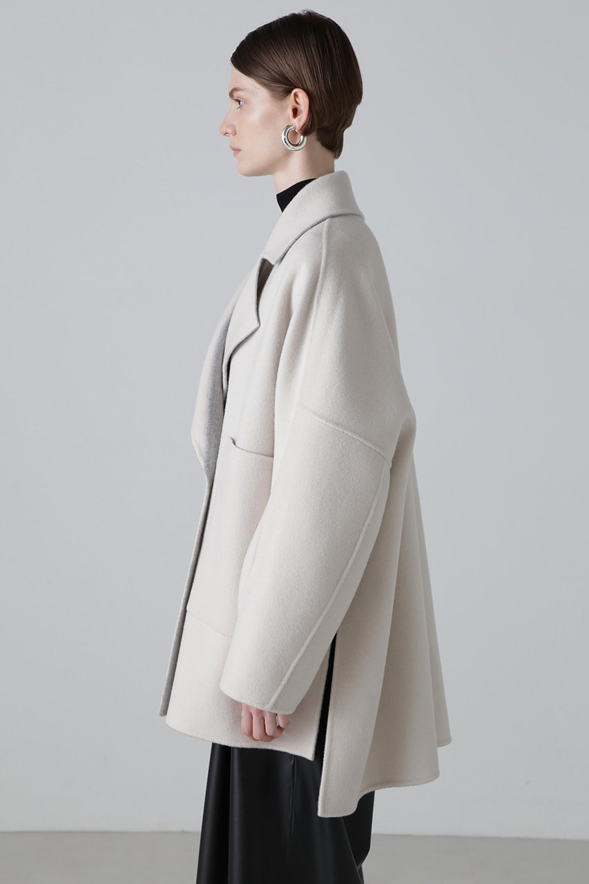 ADOREアドーアコート ADORE(アドーア)｜◇カシミヤ混2TONEリバーコート/グレー の通販