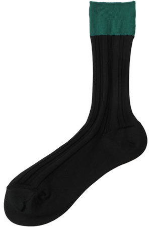 アドーア/ADOREのバイカラーハイゲージリブソックス(140700/140701)