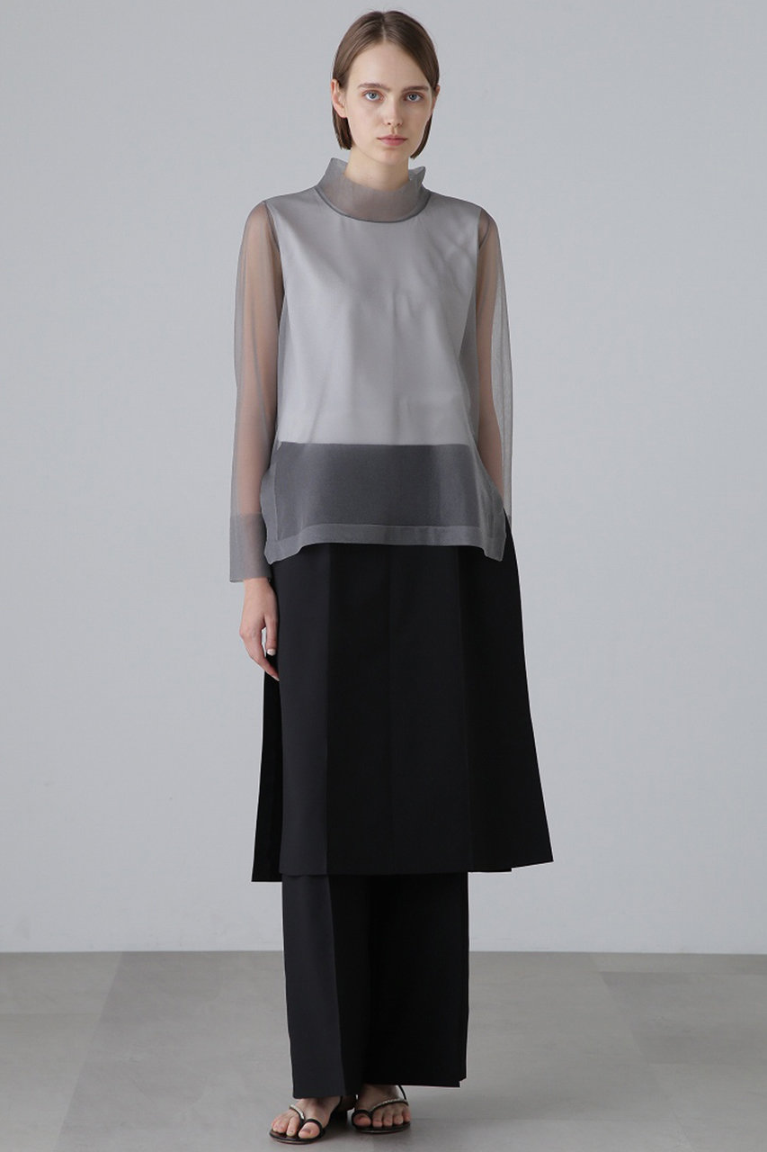 最も アドーア ADORE LA6233 長袖チュニック 38 グレー