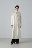 ◆ソリッドウールリバーロングコート