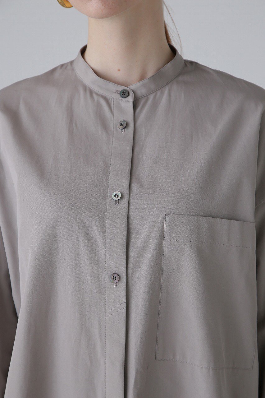 ADORE(アドーア)｜THOMAS MASON Coブロードノーカラーブラウス/グレー