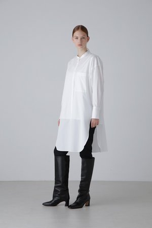 アドーア/ADOREのTHOMAS MASON Coブロードノーカラーブラウス(110400/110403)