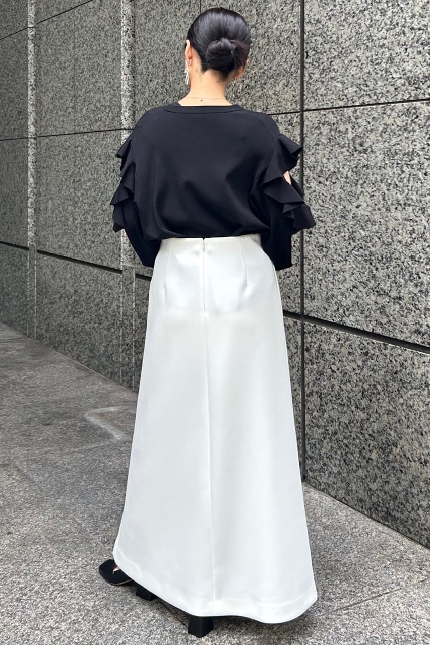 アドーア　吊りスカート ADORE(アドーア)｜スキューバジャージースカート/ホワイト の