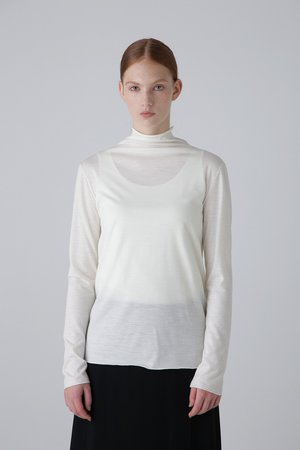 ハイゲージウールジャージーカットソー