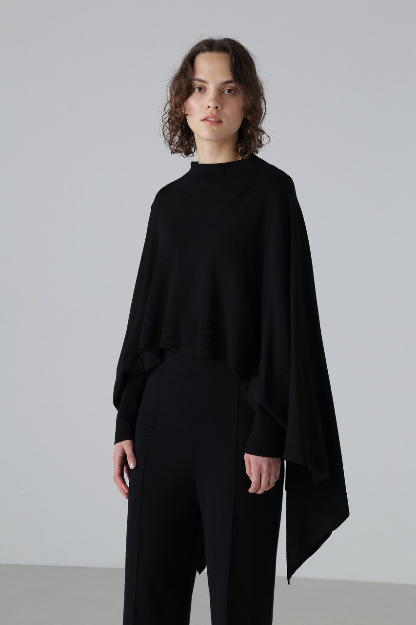 ADORE(アドーア)｜クリアストレッチニット/ブラック の通販｜ELLESHOP 
