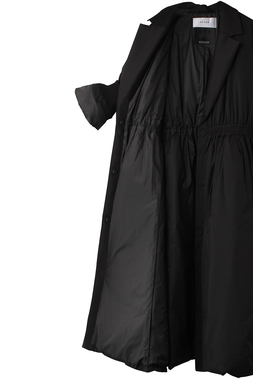 ADORE(アドーア)｜パディッドダウンコート/ブラック の通販｜ELLESHOP