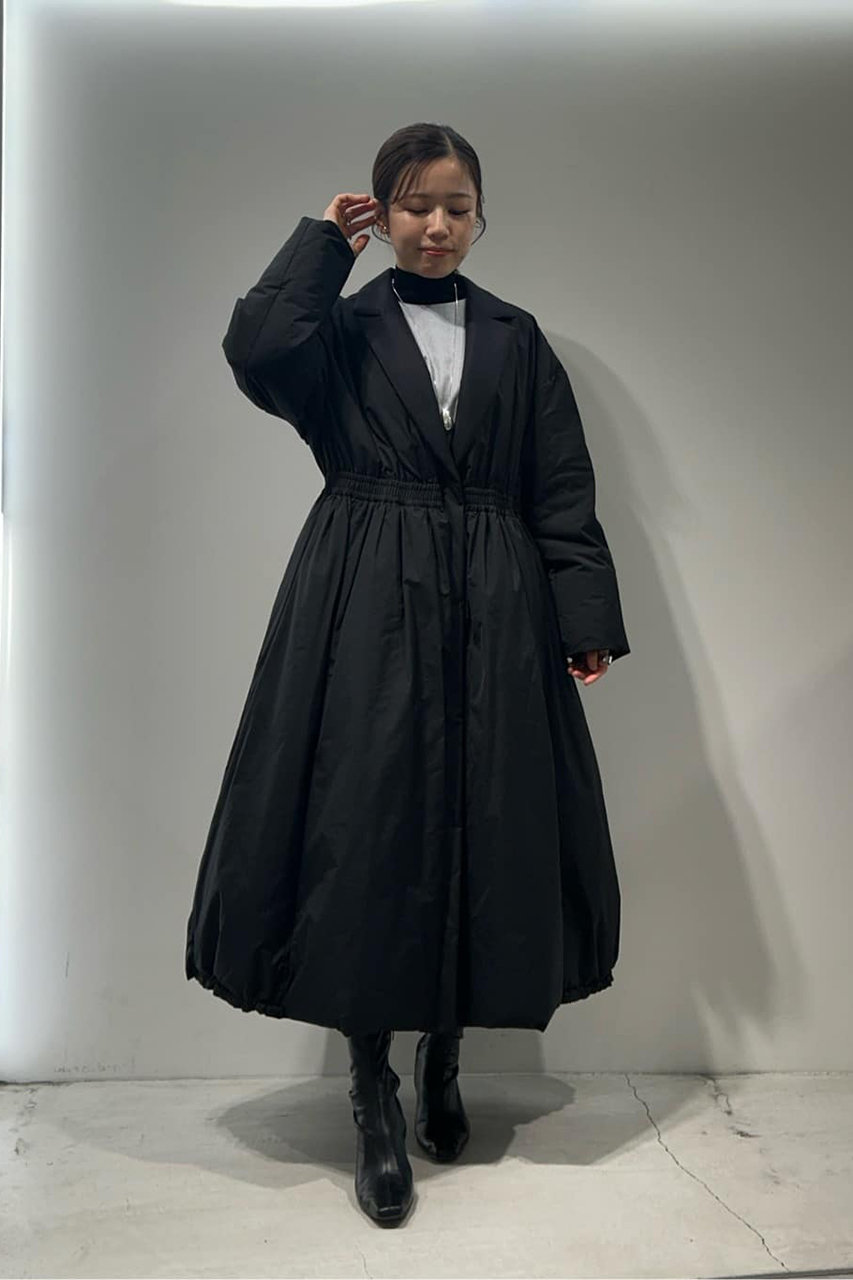 ADORE(アドーア)｜パディッドダウンコート/ブラック の通販｜ELLESHOP