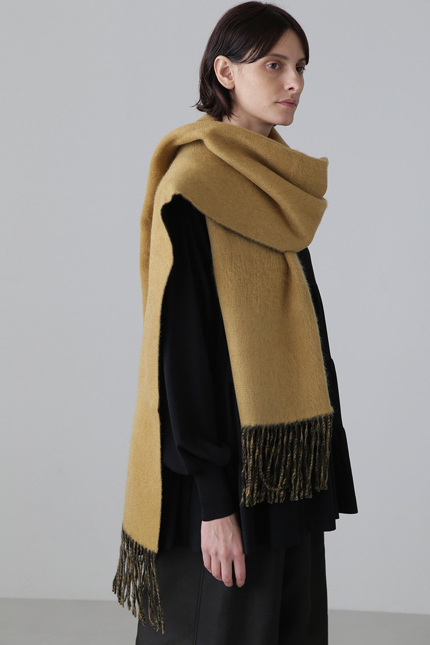 ADORE カシミヤリバーシブルストール (イエロー, -) アドーア ELLE SHOP ADORE カシミヤリバーシブルストール (イエロー, -) アドーア ELLE SHOP