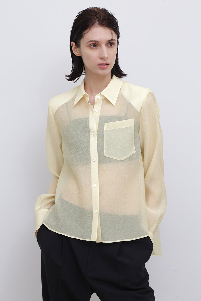 ADORE <UNiPH>トリアセオーガンブラウス (ホワイト, 1) アドーア ELLE SHOP ADORE <UNiPH>トリアセオーガンブラウス (ホワイト, 1) アドーア ELLE SHOP