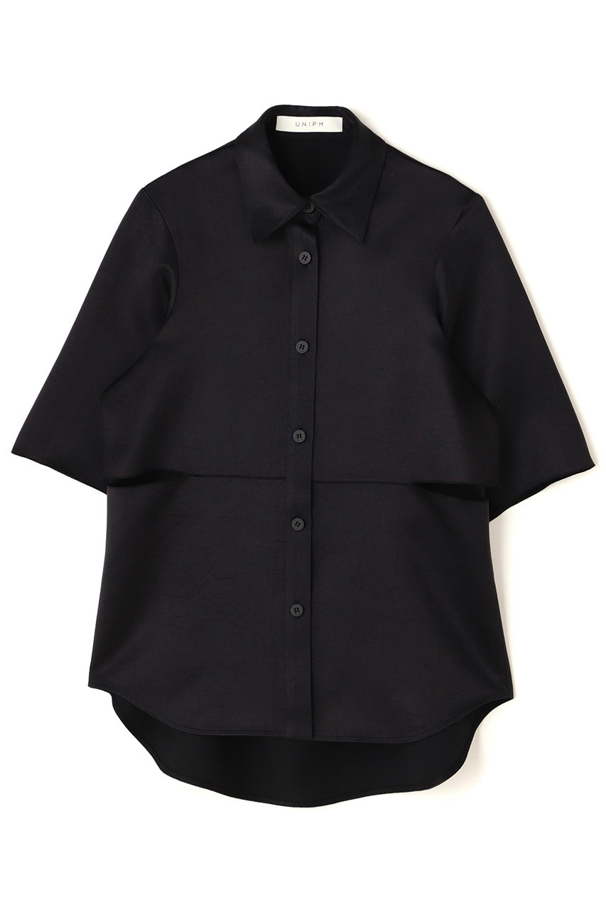 アドーア/ADOREの＜UNiPH＞ワッシャーサテンブラウス(ブラック/5315110374)