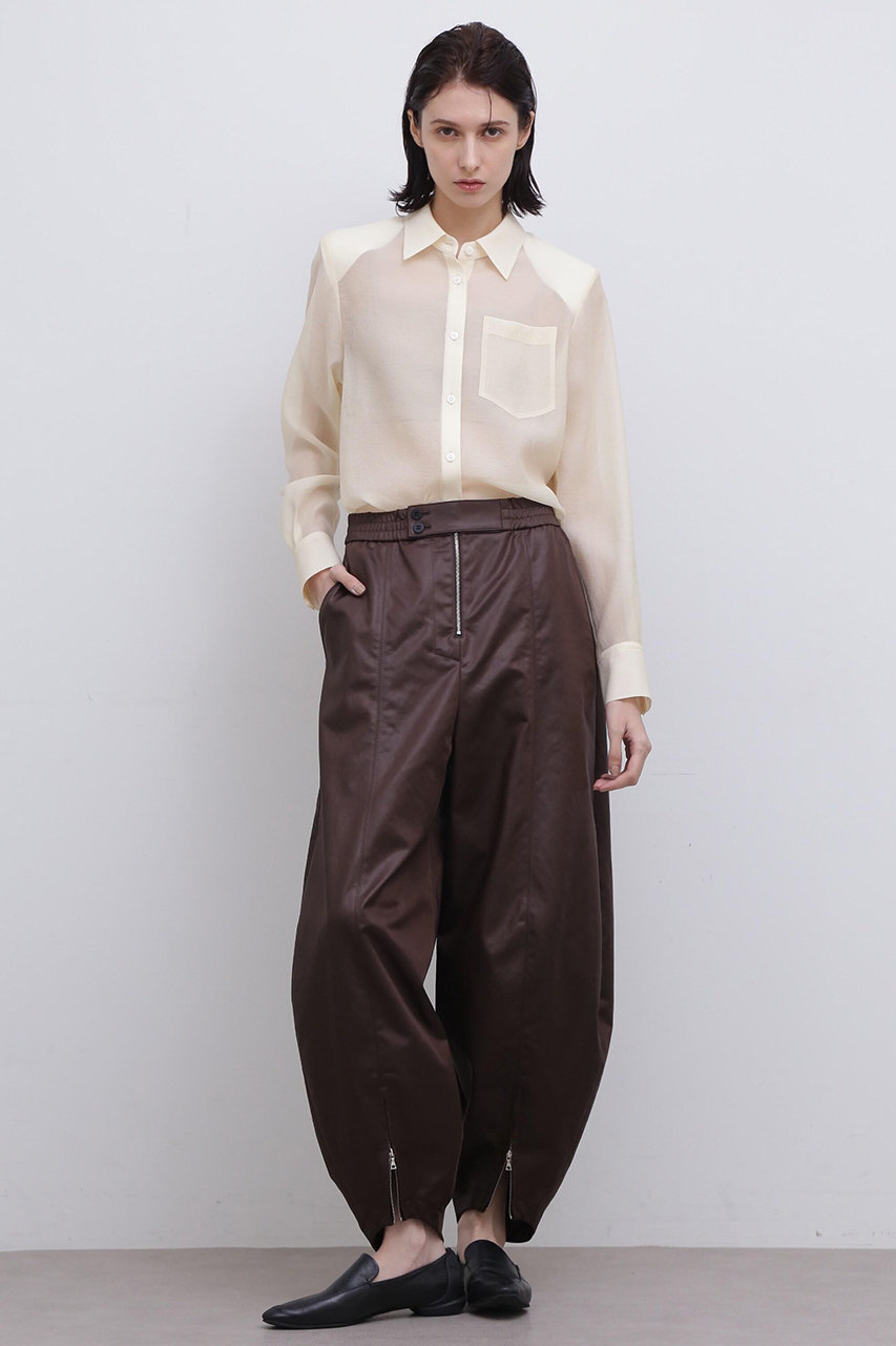 ADORE ＜UNiPH＞タンブラーチンツパンツ (ブラウン, ２) アドーア ELLE SHOP