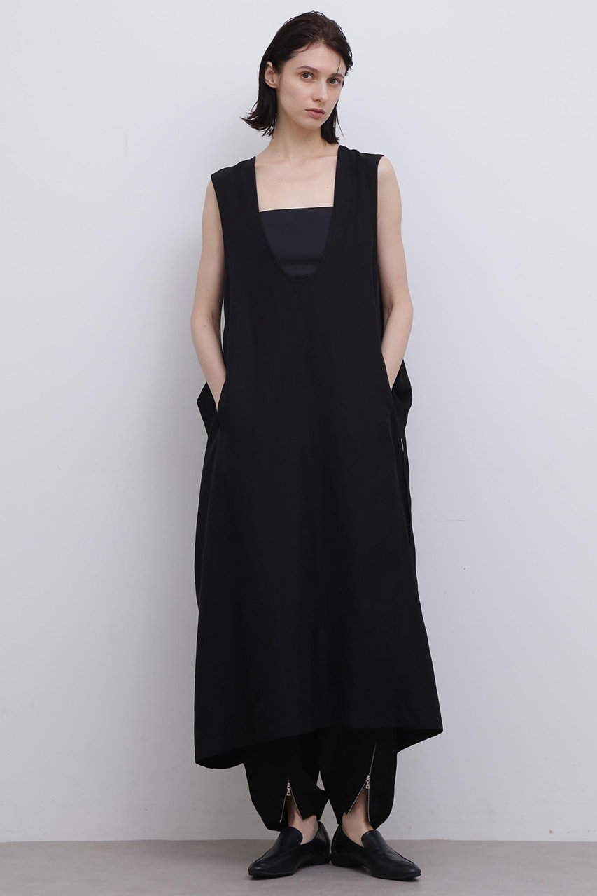 ADORE ＜UNiPH＞トリアセリネンパンツ (ブラック, １) アドーア ELLE SHOP