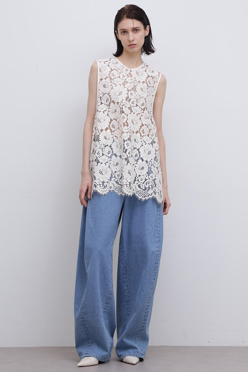 ADORE ＜UNiPH＞バレルデニムパンツ (ブルー, １) アドーア ELLE SHOP