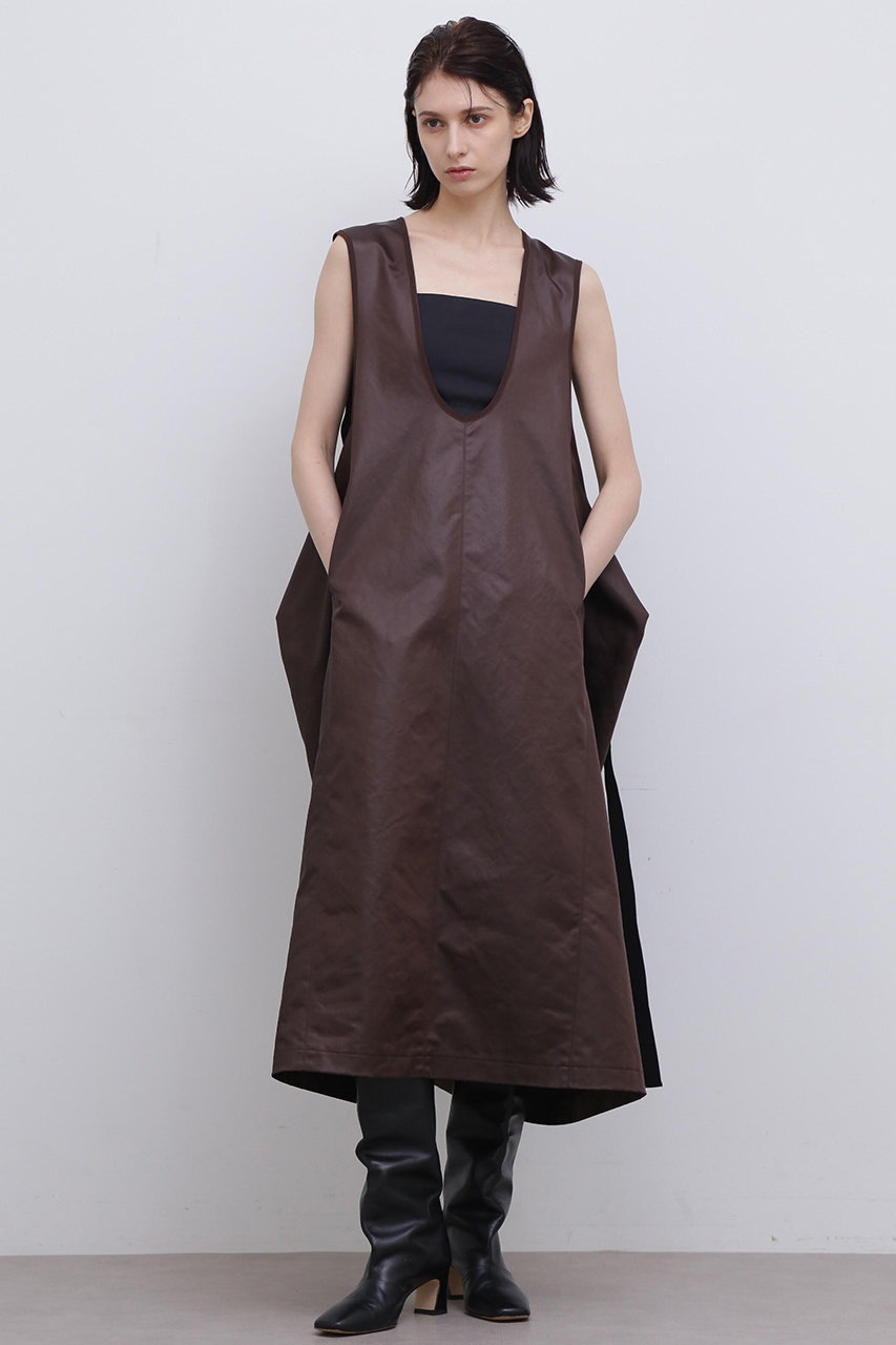 ADORE ＜UNiPH＞タンブラーチンツワンピース (ブラウン, １) アドーア ELLE SHOP