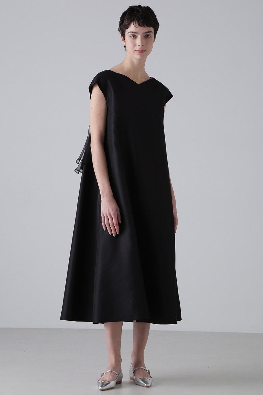 ADORE <BLACK LABEL> シルクタフタワンピース (ブラック, 38) アドーア ELLE SHOP ADORE <BLACK LABEL> シルクタフタワンピース (ブラック, 38) アドーア ELLE SHOP