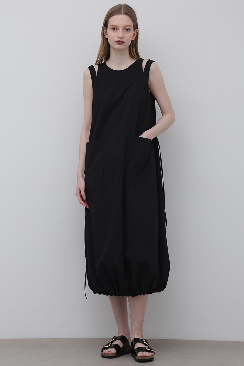 ADORE ＜UNiPH＞ドビーストレッチワンピース (ブラック, １) アドーア ELLE SHOP