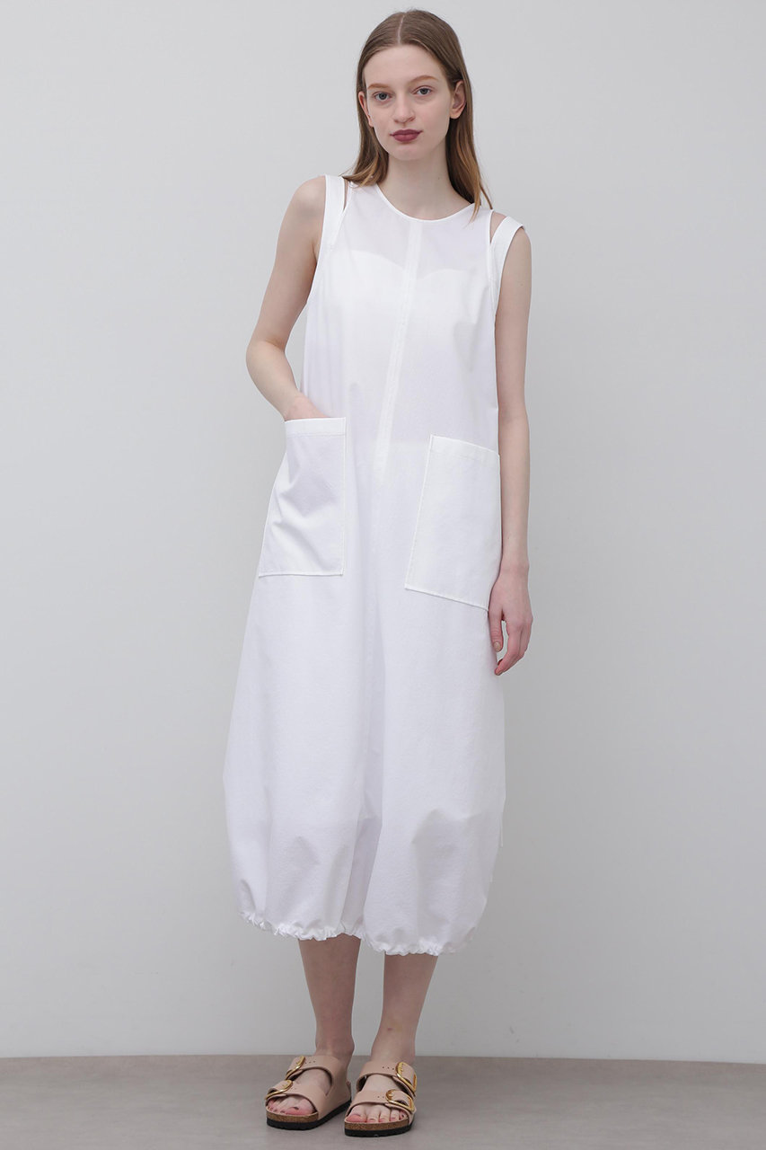 ADORE ＜UNiPH＞ドビーストレッチワンピース (ホワイト, １) アドーア ELLE SHOP