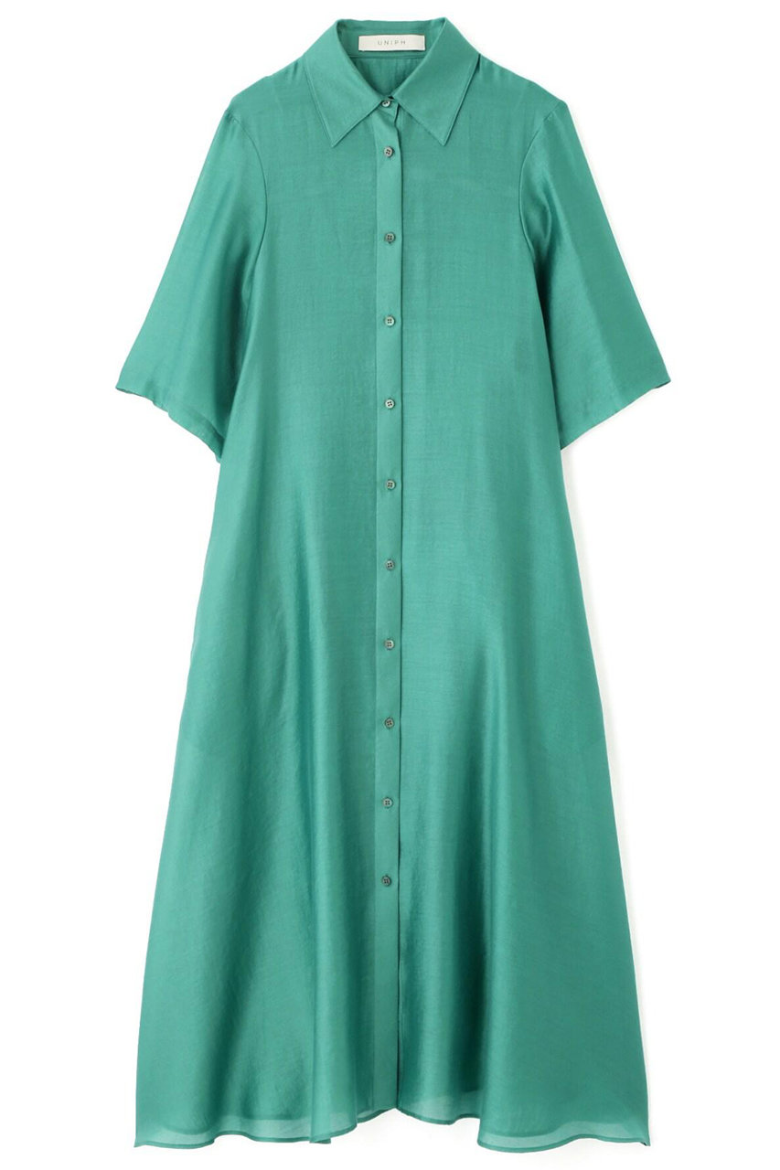 ADORE ＜UNiPH＞ブライトテンセルワンピース (グリーン, １) アドーア ELLE SHOP