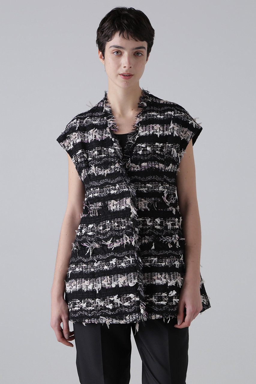 ADORE <BLACK LABEL>ヘイジーサクラツィードジレ (ブラック, 38) アドーア ELLE SHOP ADORE <BLACK LABEL>ヘイジーサクラツィードジレ (ブラック, 38) アドーア ELLE SHOP