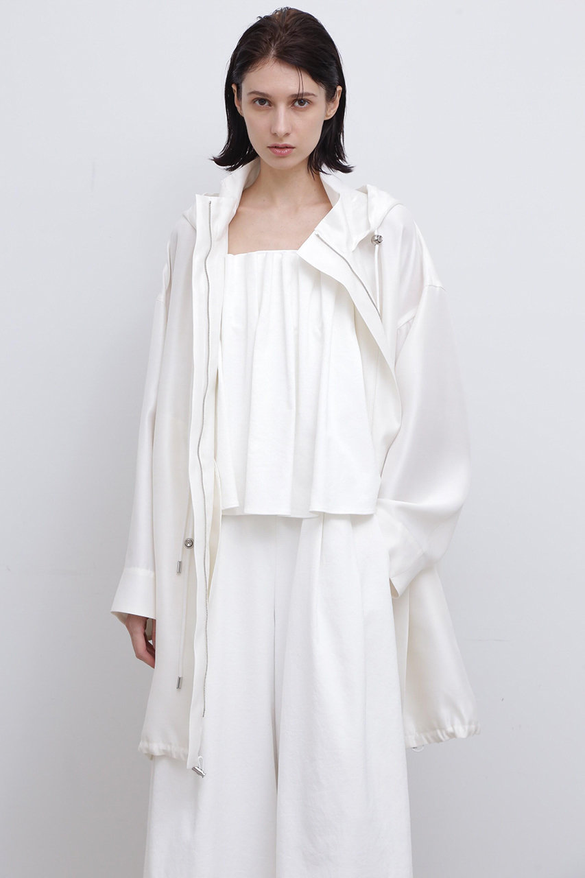 ADORE ＜UNiPH＞シルクダブルクロスコート (ホワイト, １) アドーア ELLE SHOP