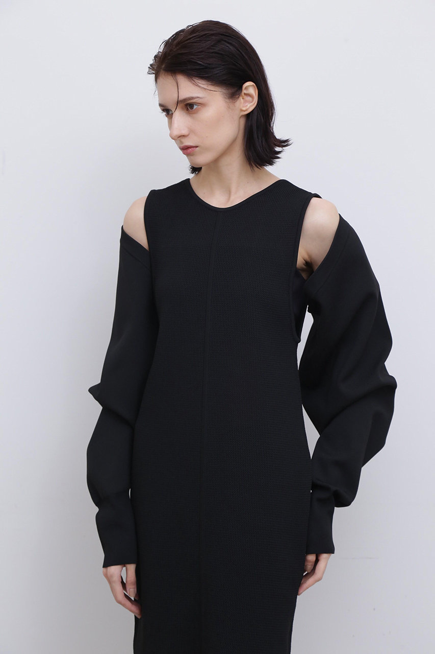 ADORE ＜UNiPH＞スポンディッシュストレッチニット (ブラック, １) アドーア ELLE SHOP