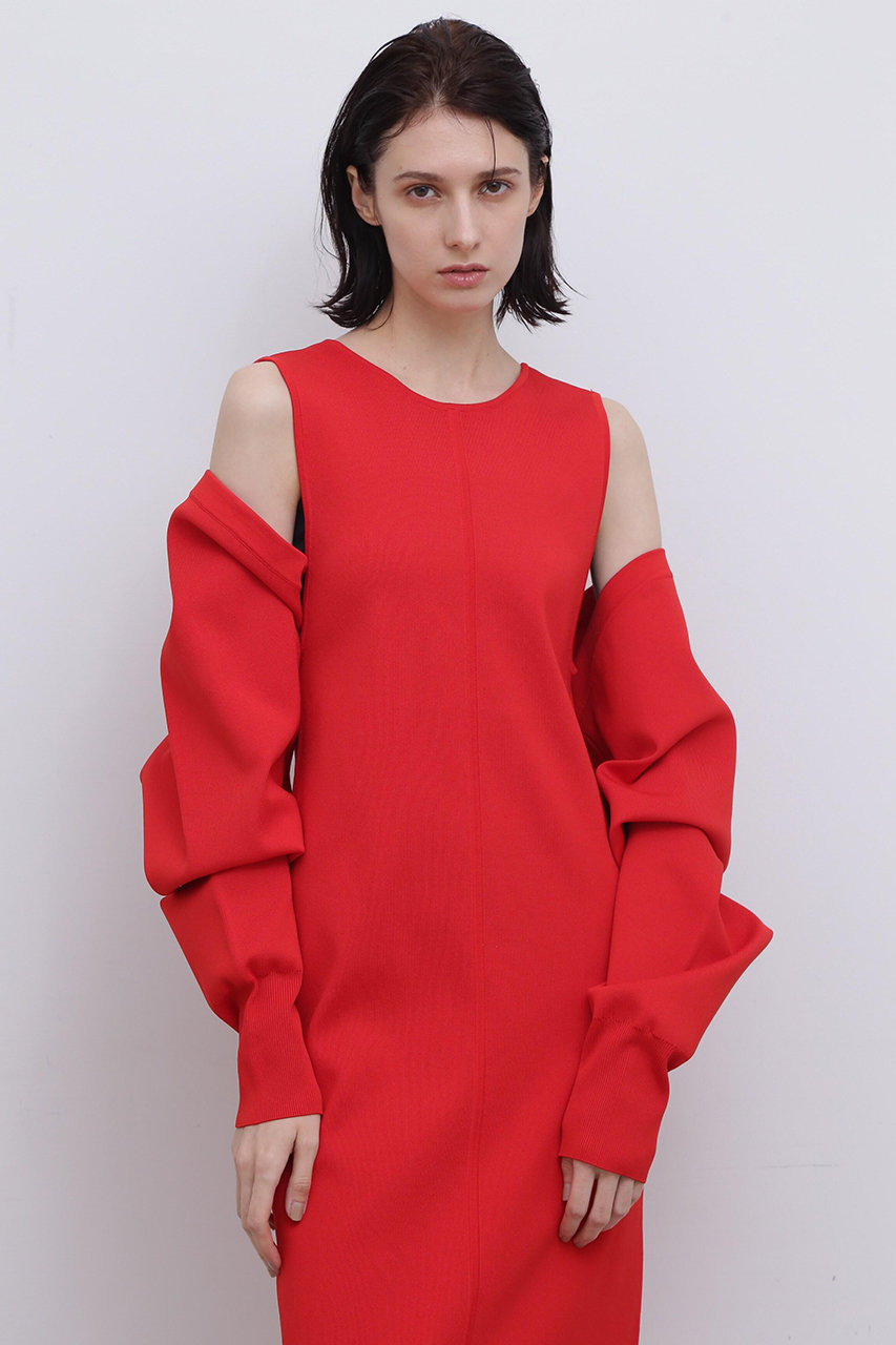 ADORE ＜UNiPH＞スポンディッシュストレッチニット (レッド, １) アドーア ELLE SHOP