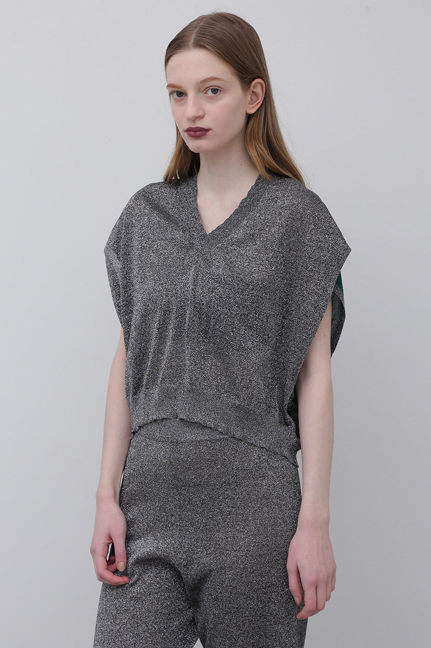 ADORE ＜UNiPH＞メタリックニット (グレー, １) アドーア ELLE SHOP