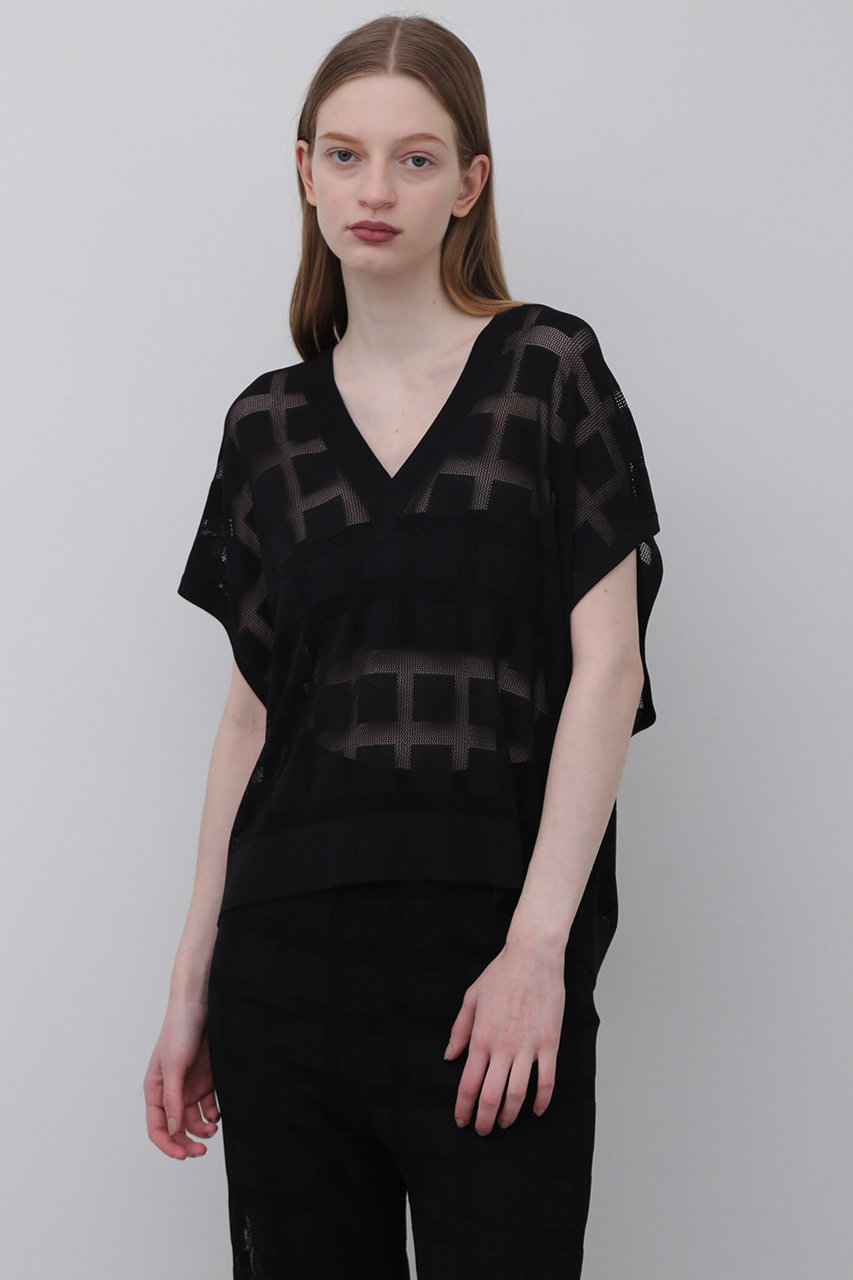 ADORE <UNiPH>アイレットドライニット (ブラック, 1) アドーア ELLE SHOP