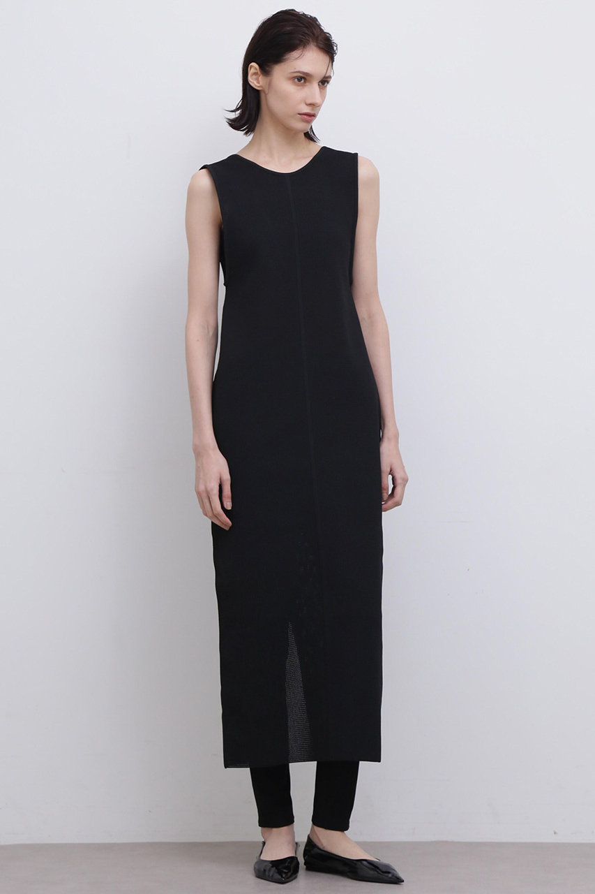 ADORE ＜UNiPH＞スポンディッシュストレッチメッシュニットワンピース (ブラック, １) アドーア ELLE SHOP
