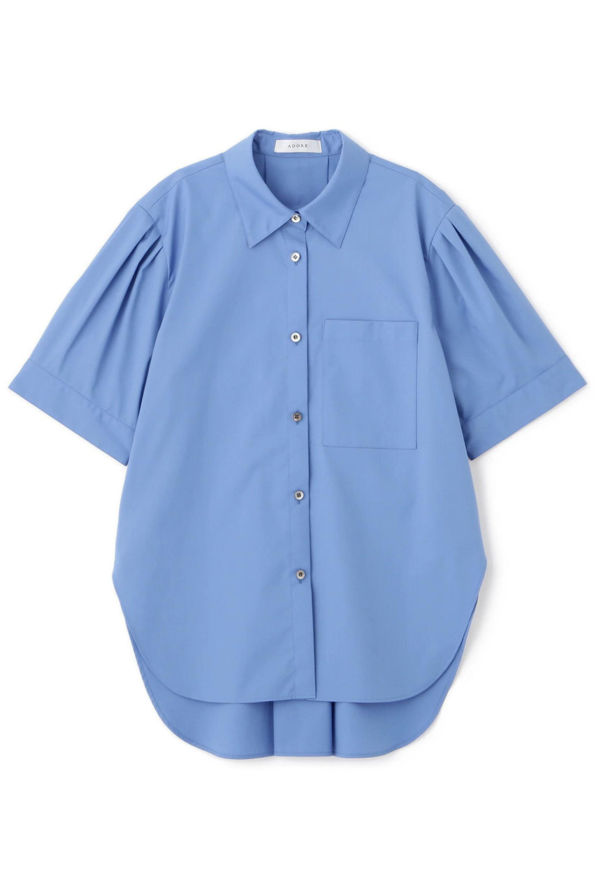 ADORE クリアコットンブラウス (ブルー, 38) アドーア ELLE SHOP ADORE クリアコットンブラウス (ブルー, 38) アドーア ELLE SHOP