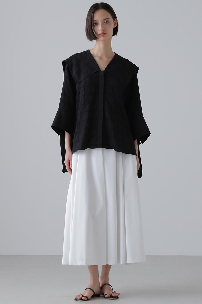 ADORE(アドーア)｜クリアコットンスカート/ホワイト の通販｜ELLESHOP