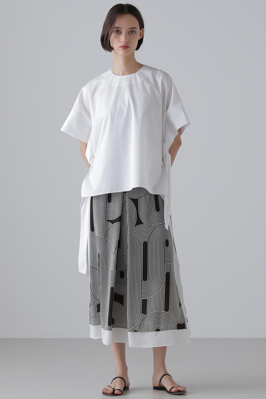 ADORE(アドーア)｜メイズプリントスカート/ブラック の通販