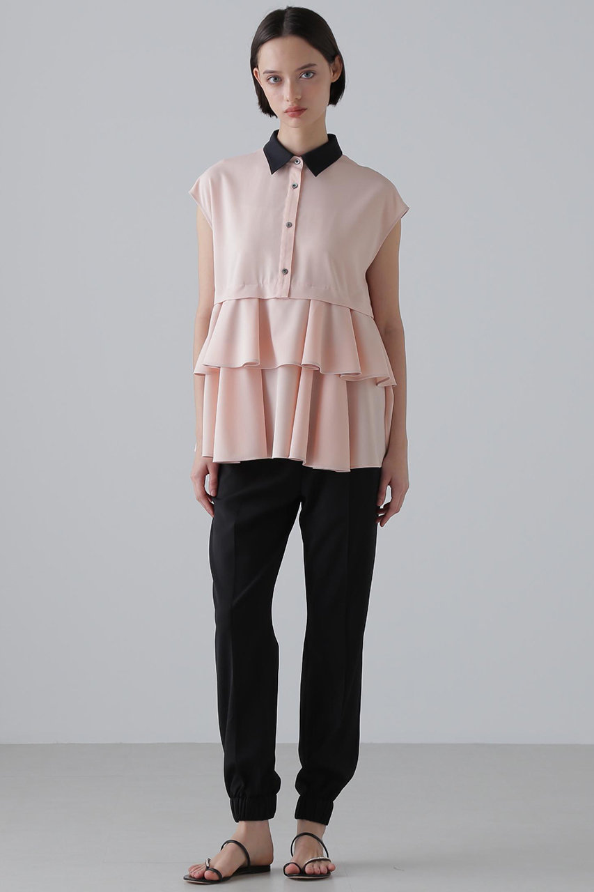 ADORE(アドーア)｜ドライタッチジョーゼットパンツ/ブラック の通販