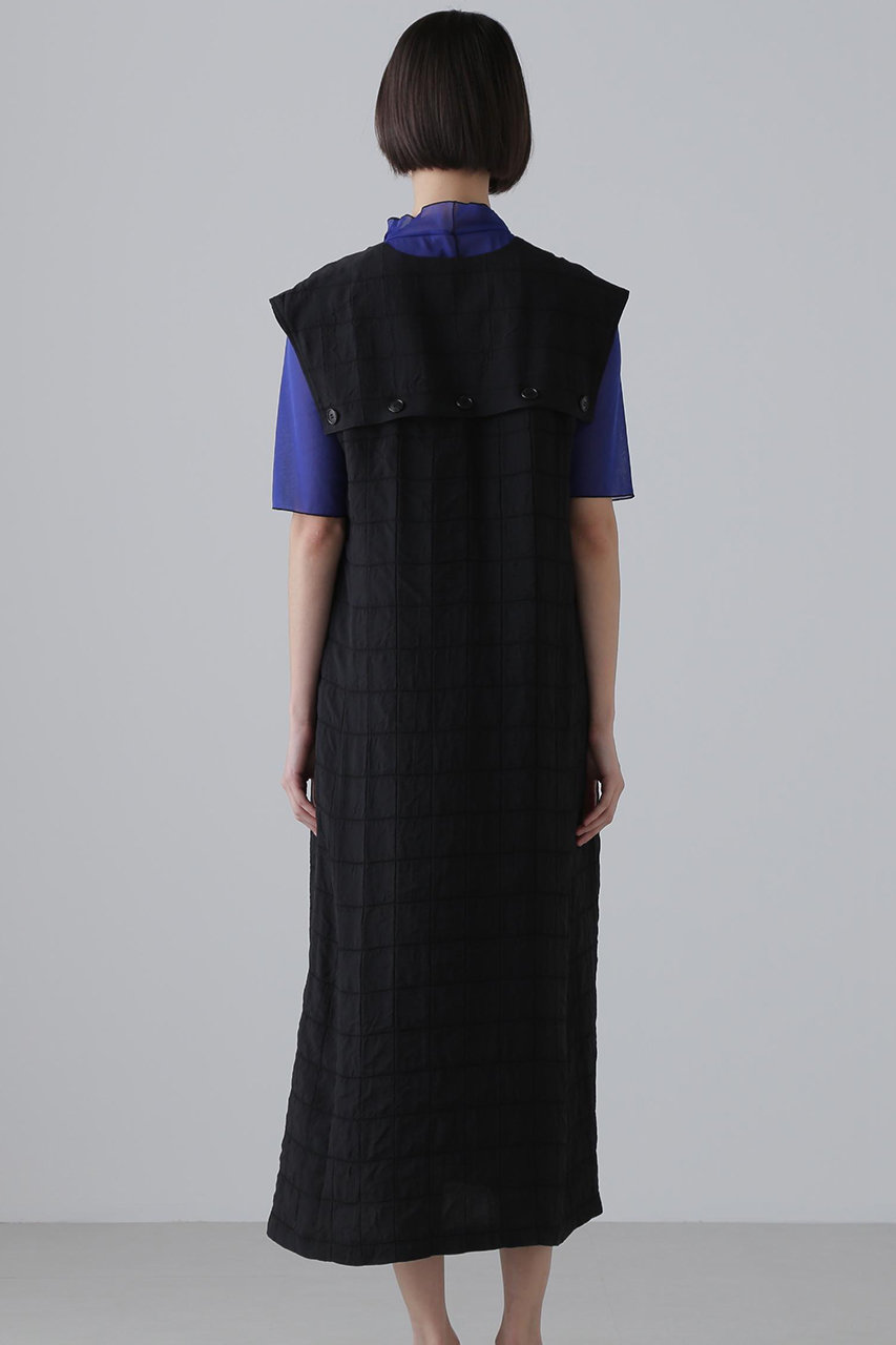 ADORE(アドーア)｜シュリンクWジャガードワンピース/ブラック の通販