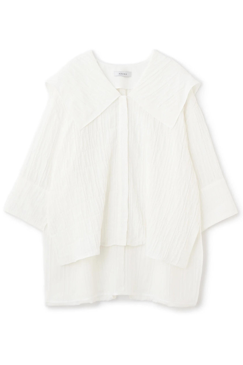 ADORE シュリンクWジャガードジャケット (ホワイト, 38) アドーア ELLE SHOP ADORE シュリンクWジャガードジャケット (ホワイト, 38) アドーア ELLE SHOP