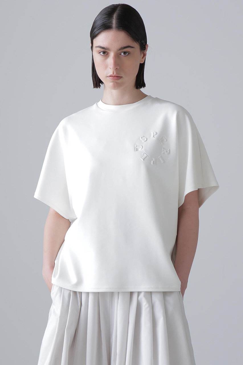 ADORE(アドーア)｜エンボスロゴT/ホワイト の通販｜ELLESHOP