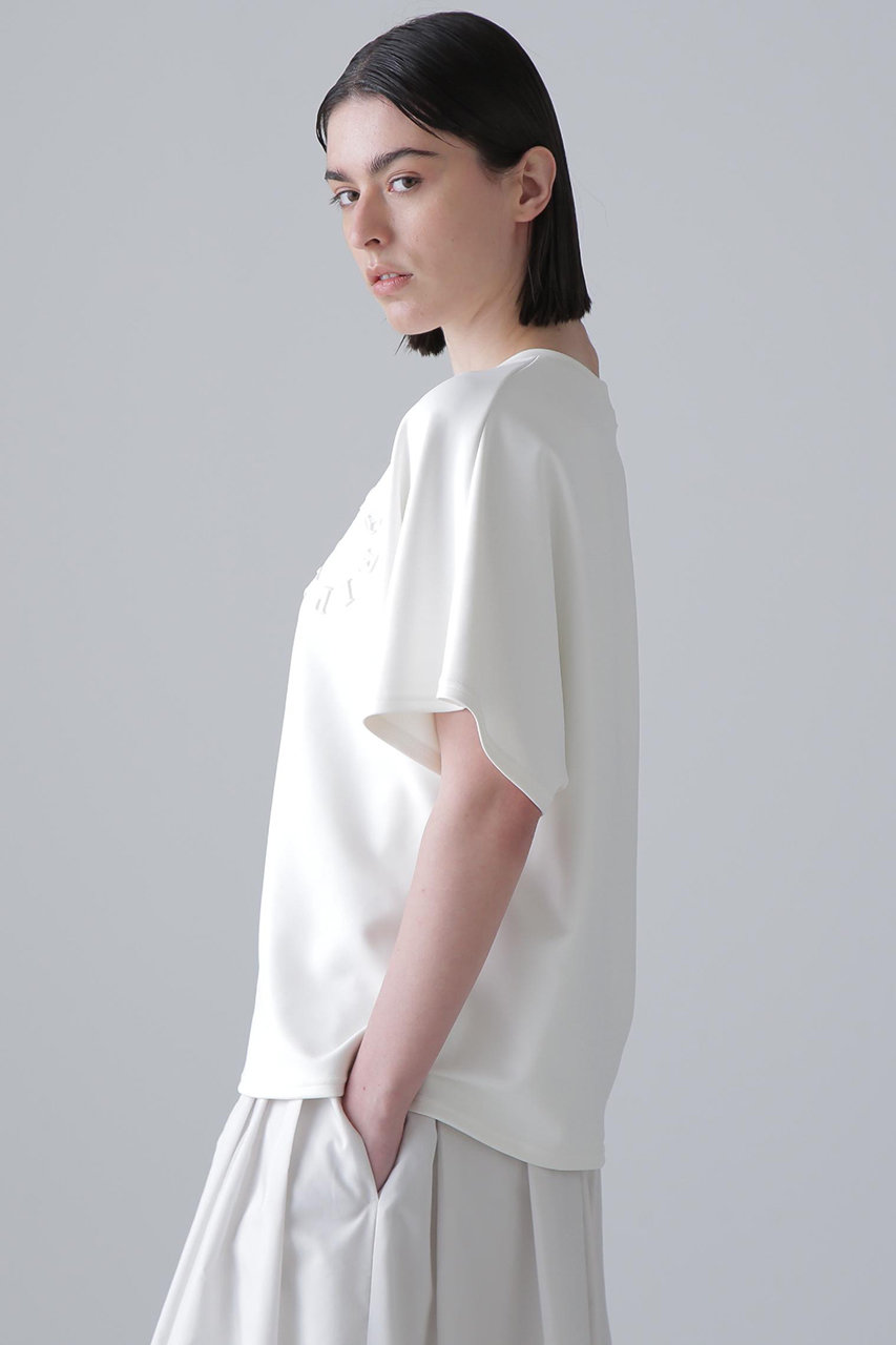 ADORE(アドーア)｜エンボスロゴT/ホワイト の通販｜ELLESHOP