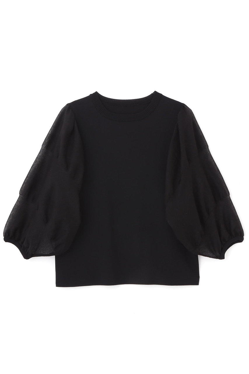 ADORE シアースリーブニット (ブラック, 38) アドーア ELLE SHOP ADORE シアースリーブニット (ブラック, 38) アドーア ELLE SHOP