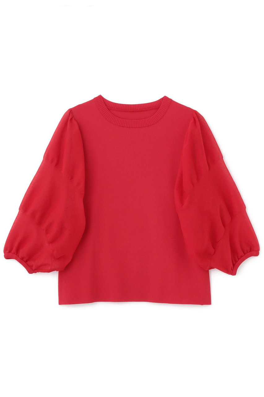 ADORE シアースリーブニット (レッド, 38) アドーア ELLE SHOP ADORE シアースリーブニット (レッド, 38) アドーア ELLE SHOP