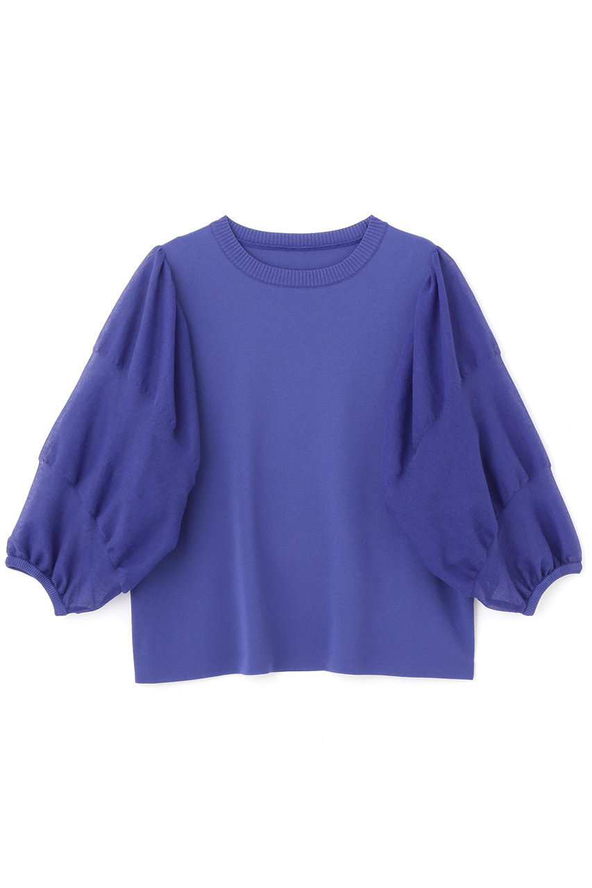 ADORE シアースリーブニット (ブルー, 38) アドーア ELLE SHOP ADORE シアースリーブニット (ブルー, 38) アドーア ELLE SHOP