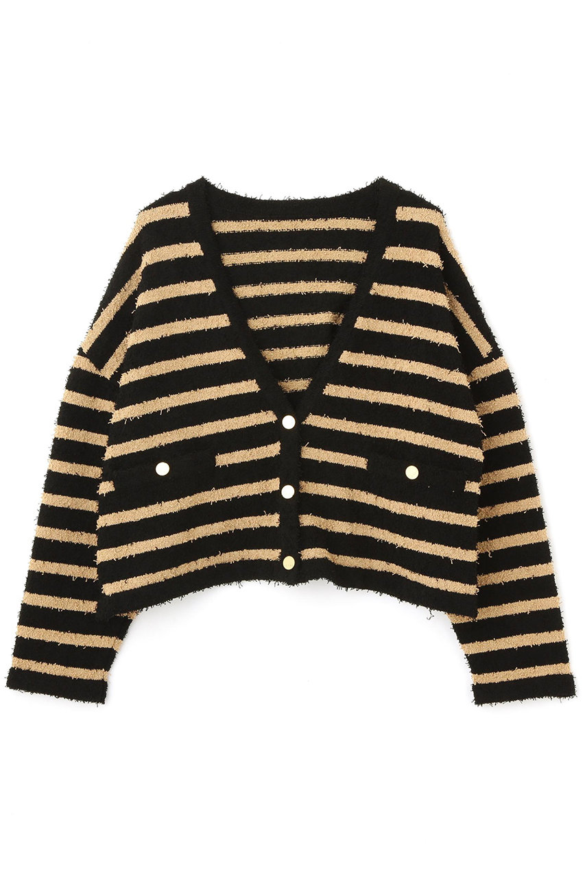 ADORE ツィーディーボーダーニット (ブラック, 38) アドーア ELLE SHOP ADORE ツィーディーボーダーニット (ブラック, 38) アドーア ELLE SHOP