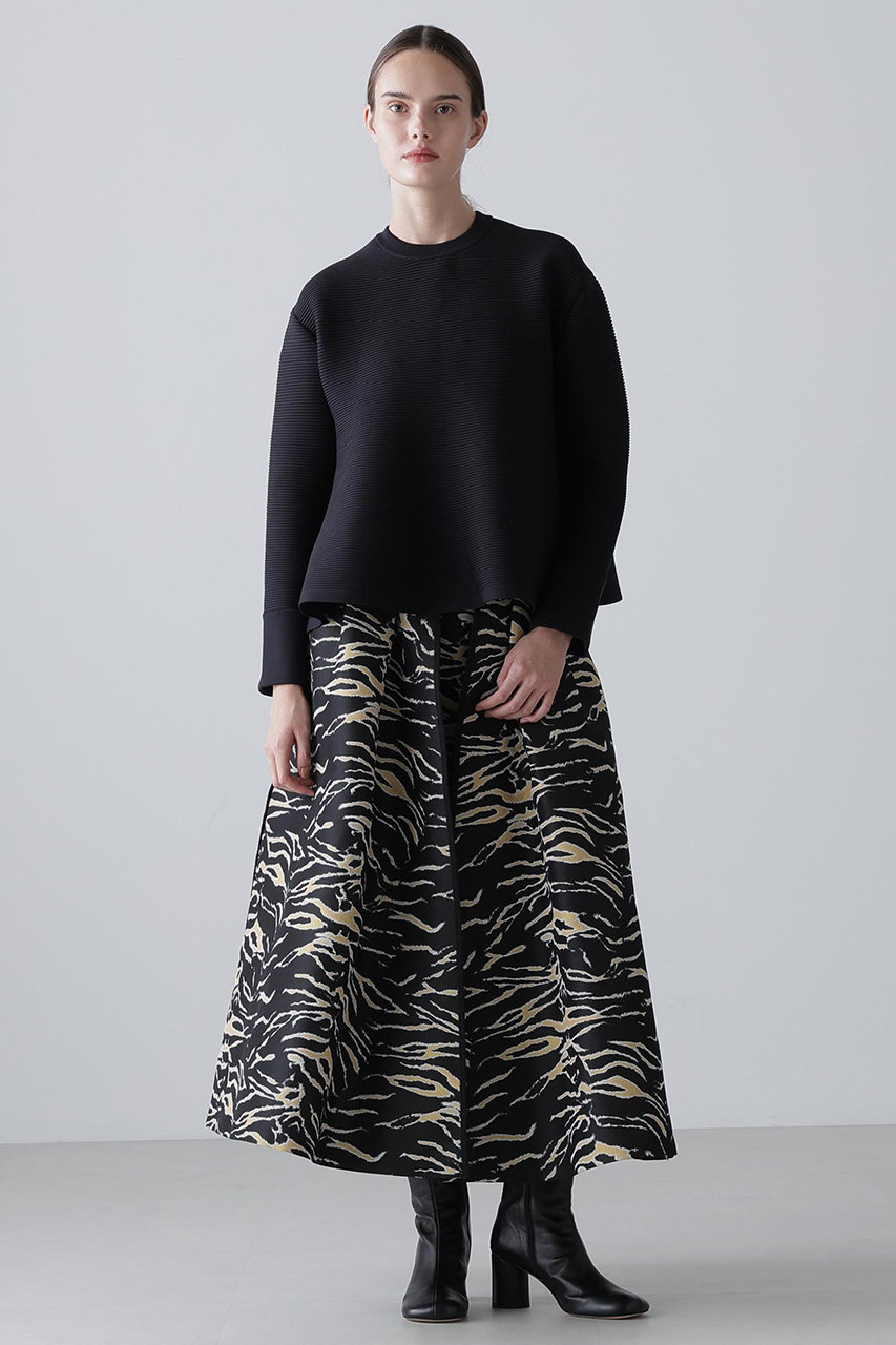 ADORE(アドーア)｜＜20周年記念＞フレアニットプルオーバー/ブラック