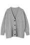 ウールカシミヤニットカーデ アドーア/ADORE グレー