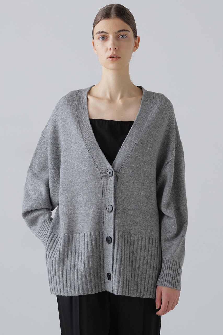 ADORE(アドーア)|ウールカシミヤニットカーデ/グレー の通販 ADORE(アドーア)|ウールカシミヤニットカーデ/グレー の通販