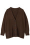 ウールカシミヤニットカーデ アドーア/ADORE ブラウン