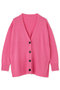 ウールカシミヤニットカーデ アドーア/ADORE ピンク