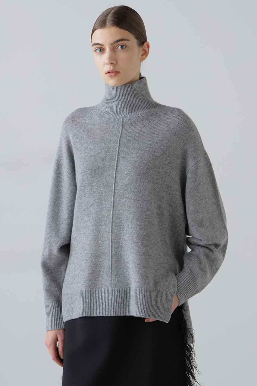 ADORE(アドーア)｜ウールカシミヤニットタートル/グレー の通販